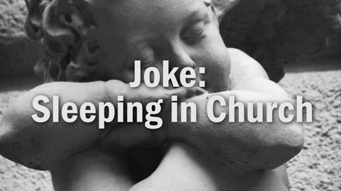 Joke: Sleeping in Church