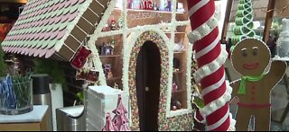 Life-size gingerbread house on Las Vegas Strip