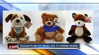 Douglas recalls 25,000 plush toys for choking hazard