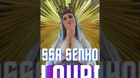 Oração para pedir uma graça a Nossa Senhora de Lourdes #shorts