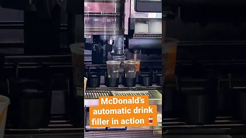 McDonald’s 🍟🍔 auto drink 🥤filler-upper in action!🤩