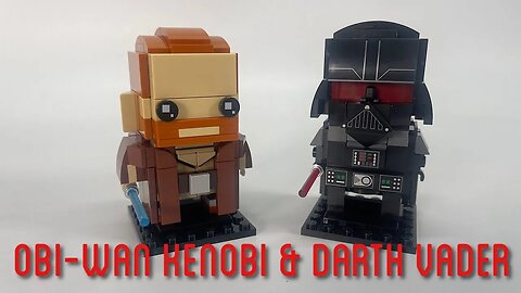 Obi-Wan Kenobi and Darth Vader Lego Star Wars Brickheadz 40547