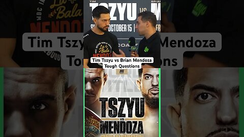 Tim Tszyu vs Brian Mendoza | Tough Questions #boxing #timtszyu