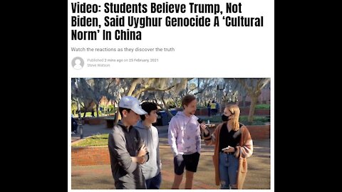 Students Believe Trump, Not Biden, Said Uyghur Genocide A ‘Cultural Norm’ In China