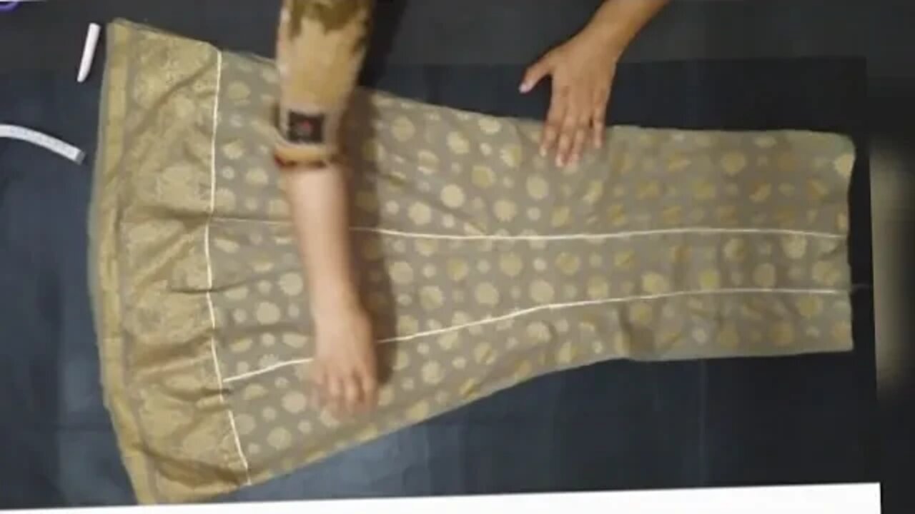 Designer one side cut kurti for lehenga/long dress cutting and stitching |  how to make cutting kurti - YouTube