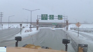 Plow crews working around the clock to clear icy roads