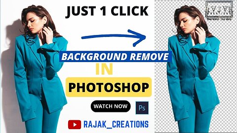how to remove background in photoshop just one click