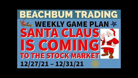 [Santa Clause] is Coming to the [Stock Market] | [Weekly Game Plan] for 12/27 – 12/31/21 - Part