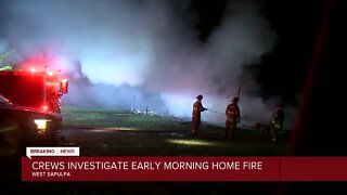 Rural Sapulpa home destroyed by fire