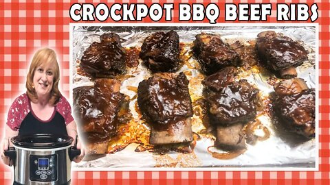 CROCKPOT BBQ BEEF SHORT RIBS | Slow Cooker RIBS with DRY RUB