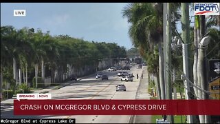 Crash on McGregor Blvd and Cypress Lake Dr.