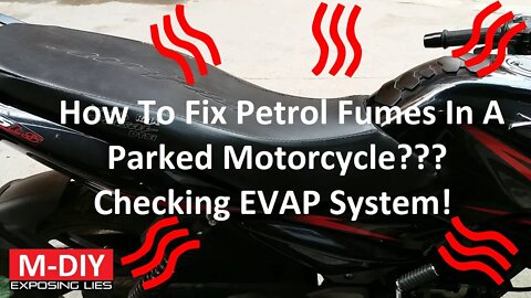 How To Fix Petrol Fumes In A Parked Motorcycle??? Checking BS4 EVAP System! Pulsar 135 LS [Hindi]