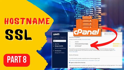 Hostname SSL for cPanel Server | AutoSSL Lets Encrypt Plugin - Make Money Online Course Part 8
