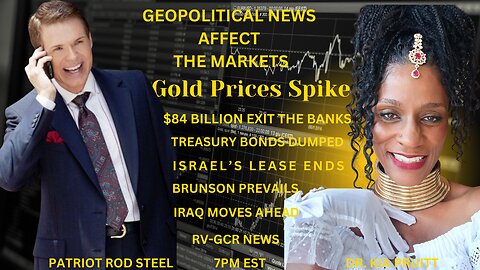 Geo-Political News Affects Your Money, the Markets, Finances & Investments ~Patriot Rod Steel & Dr. Kia Pruitt Tonight @7PM EST