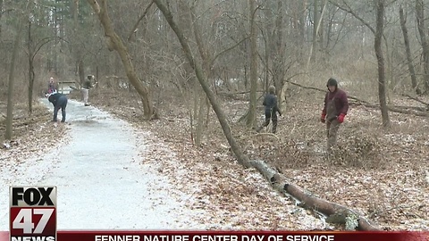 Fenner Nature Center held Day of Service on Monday