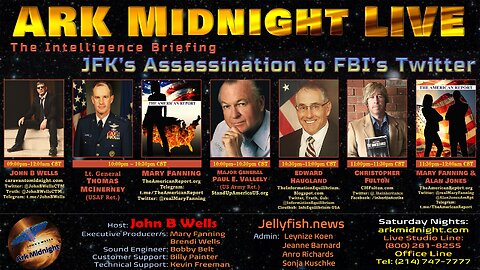 The Intelligence Briefing / JFK’s Assassination to FBI’s Twitter - John B Wells LIVE