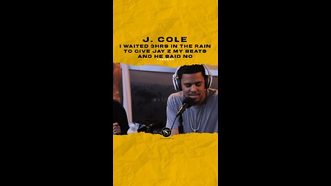 #jcole I waited 3hrs in the rain to give #jayz my beats and he said no. 🎥 @bigboysneighborhood