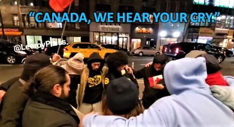 New Yorkers Pray in Support of Canadian Protesters