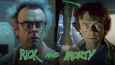 Rick and Morty as a 1980's Dark Fantasy Film AI Generated