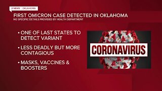 First omicron variant case detected in Oklahoma