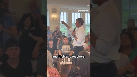 At a campaign event on Wednesday, Beto O'Rourke yelled at a Gregg Abbott supporter. While O'Rourke