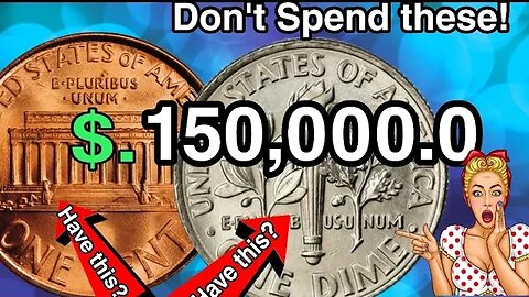 Super Ultra Lincoln one cent 2004 Rare one Dime 2001 p Coins worth up $150,000 Coins worth money!