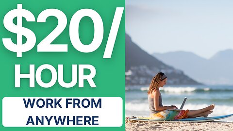Work from ANYWHERE in this part time Remote Job