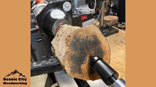 Woodturning: Beautifully Spalted Black Oak Pot