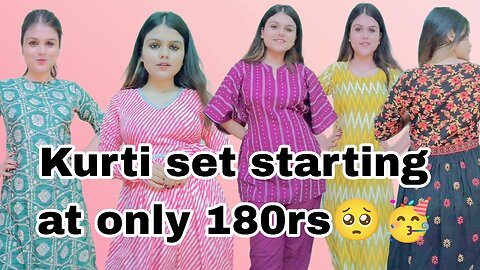 MEESHO KURTI HAUL Starting at only 180rs🥹