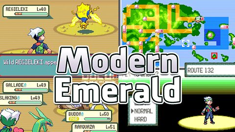Pokemon Modern Emerald - Ver 2 of Pokemon Emerald with Modern option, Difficulty Mode, more features