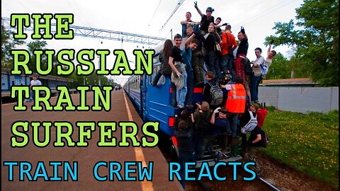 Russian train surfers interactions with staff and getting caught