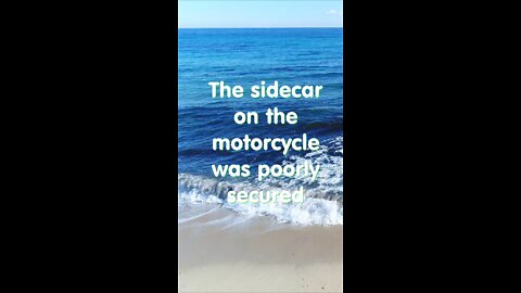 Joke. Motorcycle sidecar