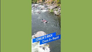 WHITEWATER RAFTING thru FOWLER's ROCK rapid (III) on the South Fork American River | Coloma, CA