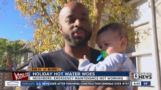 Residents without hot water over the holidays