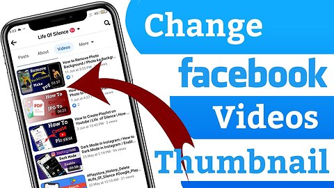 How to change Facebook video thumbnail | Change thumbnail on Facebook video | fb thumbnail change