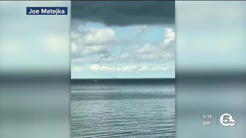 WATCH: Waterspout over Lake Erie caught on camera from Bay Village