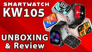 Smartwatch KW105 Unboxing & Review