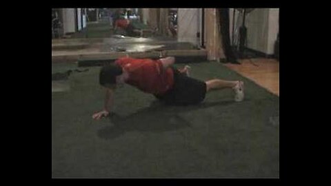 one arm pushup