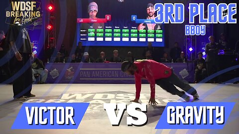 BBOY VICTOR VS BBOY GRAVITY | 3RD PLACE | WDSF PAN AMERICAN BREAKING CHILE 2023