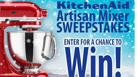 KitchenAid Artisan Mixer Sweepstakes