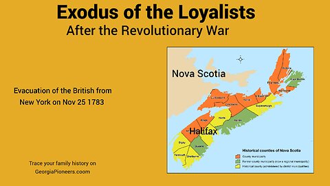 Exodus to Nova Scotia: Halifax