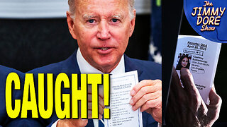 Biden CAUGHT Using Cheat Sheet During Press Conference!