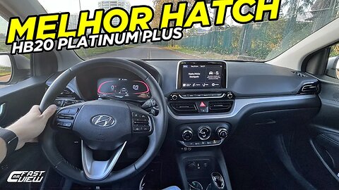 TEST DRIVE NOVO HYUNDAI HB20 PLATINUM PLUS 2023 MELHOR HATCH COM MOTOR TURBO, SEGURO E TECNOLÓGICO