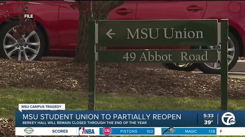 Michigan State University to partially reopen its Union Building
