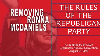 Removing Ronna McDaniels as RNC Chair?