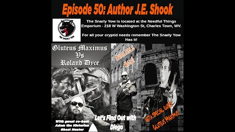 Episode 50: Author J.E. Shook "GLuteus Maximus vs. Roland Dyce"