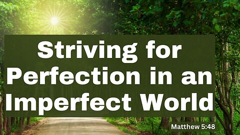 Striving for Perfection in an Imperfect World