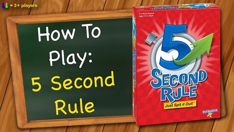 How to play 5 Second Rule