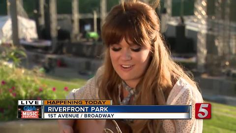 Ruthie Collins Performs Before CMA Fest