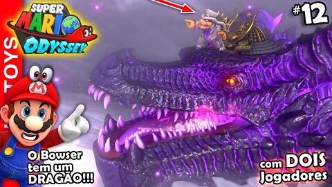 🔴 Super Mario Odyssey #12 - O Bowser tem um DRAGÃO GIGANTESCO!!! Por esta eu não esperava!!! 😱😱😱